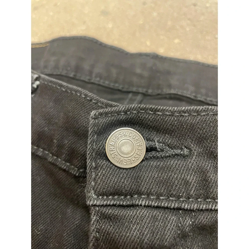 Levis 511 Jeans Mens 36x34 Black Denim Slim‎ Fit Straight Leg Zip Fly 5-Pocket